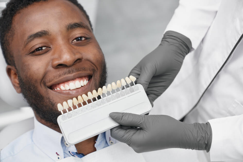 Professional teeth whitening service
